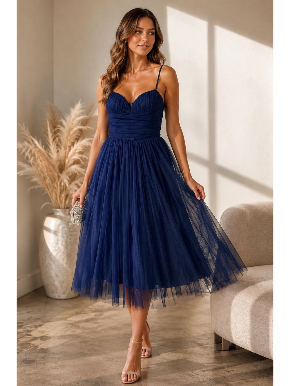 NWT Alex & Sophia Party Blue Tulle Dress Size 13/14 Formal Special Occasion